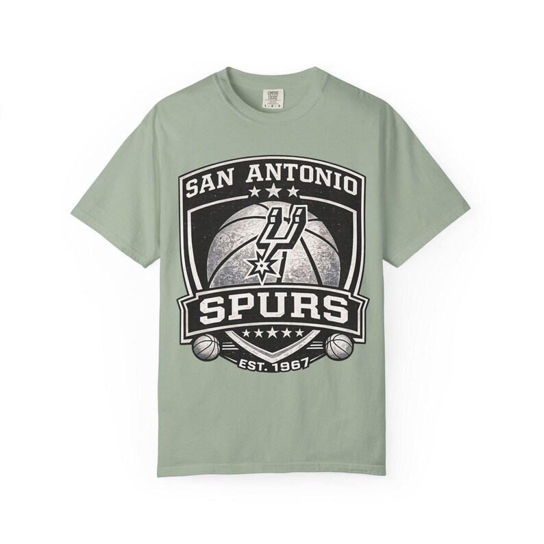 San Antonio Spurs Logo T-Shirt | Basketball Team Shirt, Vintage Emblem image 8