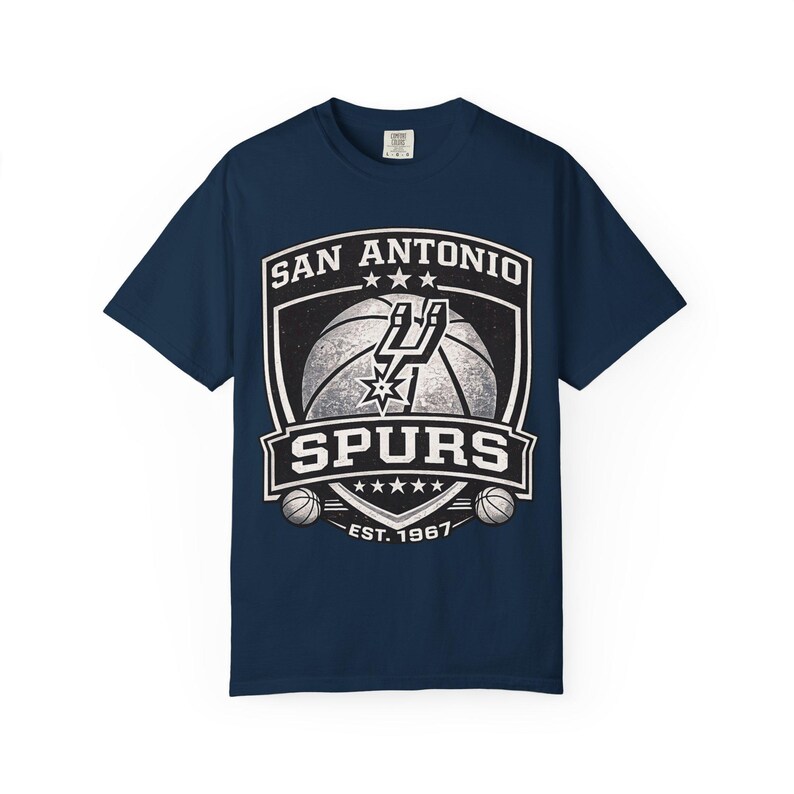 San Antonio Spurs Logo T-Shirt | Basketball Team Shirt, Vintage Emblem image 13