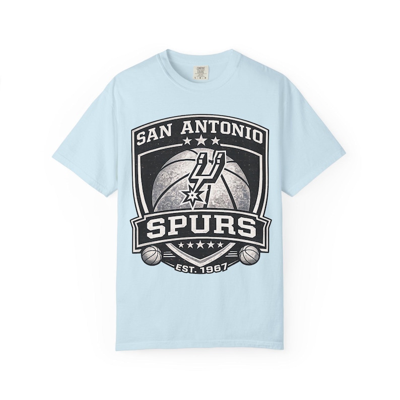 San Antonio Spurs Logo T-Shirt | Basketball Team Shirt, Vintage Emblem image 11