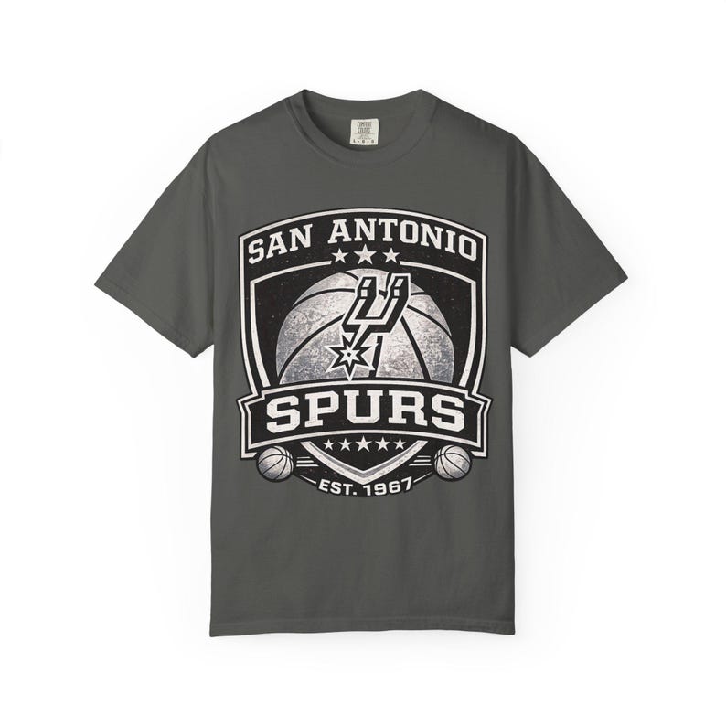 San Antonio Spurs Logo T-Shirt | Basketball Team Shirt, Vintage Emblem image 7