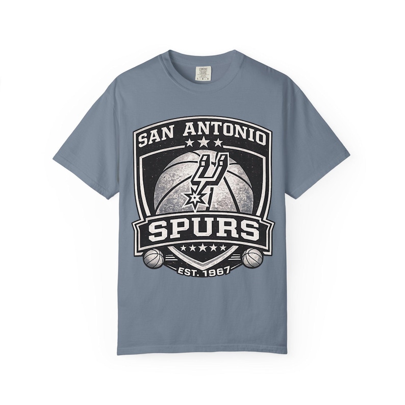 San Antonio Spurs Logo T-Shirt | Basketball Team Shirt, Vintage Emblem image 12