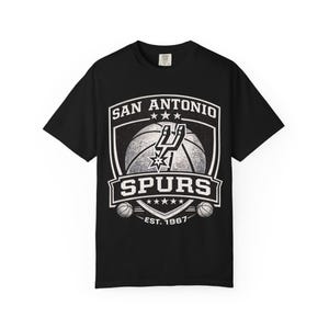 San Antonio Spurs Logo T-Shirt | Basketball Team Shirt, Vintage Emblem image 14