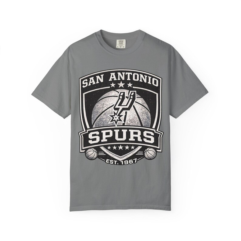 San Antonio Spurs Logo T-Shirt | Basketball Team Shirt, Vintage Emblem image 4