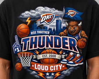 Thunder Basketball Mascot T-Shirt | Loud City OKC Thunder Tee