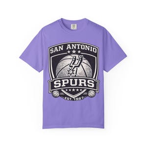 San Antonio Spurs Logo T-Shirt | Basketball Team Shirt, Vintage Emblem image 15