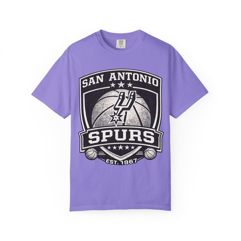 San Antonio Spurs Logo T-Shirt | Basketball Team Shirt, Vintage Emblem image 15