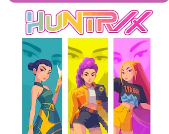 Huntrix Kpop Demon Hunters PNG, Idol Group Shirt Design (Digital Download)
