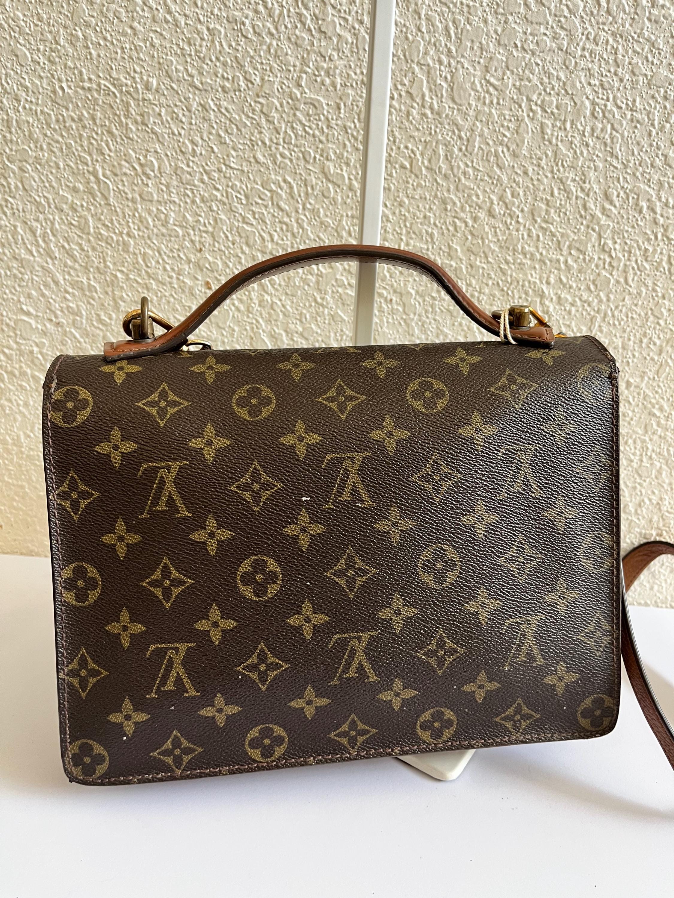 LOUIS VUITTONレディースハンドバック Louis Vuitton Vintage 80s Top Handle Bag - Etsy