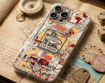 Las Vegas Strip Map iPhone 17 Hülle, Nevada City Cover