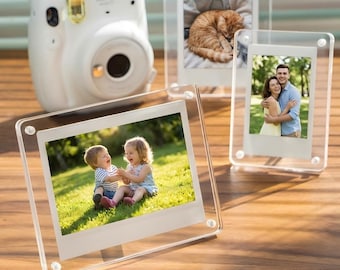Magnetischer Acryl-Fotorahmen | Klarer Kühlschrank-Bilderrahmen | Modernes Wohnkultur Geschenk