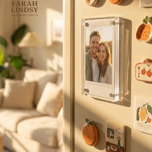 Magnetic Acrylic Photo Frame | Instax Mini, Polaroid Prints