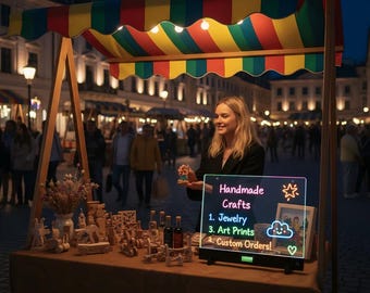LED Acryl Zeichenbrett, Message Board, wiederaufladbares Nachtlicht