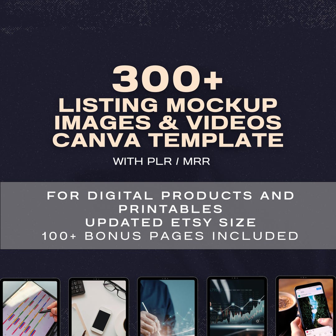 300+ Listing Mockup Canva Templates | Digital Product, Etsy Images ...