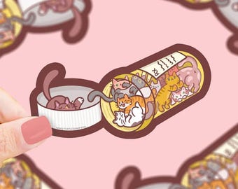 Pegatina Kitty RX Prescription Sticker, divertida calcomanía para amantes de los gatos, vinilo con humor para técnicos veterinarios (impermeable)
