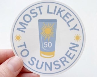 Parche con la frase "Más propenso a quemarse con el sol", divertido parche termoadhesivo de verano, aplique para amantes del SPF.