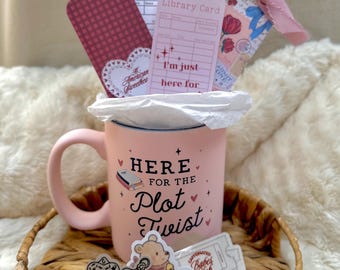 Book Lover Gift Set | Cozy Mug, Bookmarks, Stickers | Reader Bundle