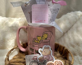 Book Lover Gift Set | Cozy Mug, Bookmarks, Stickers | Reader Cozy-Core Bundle