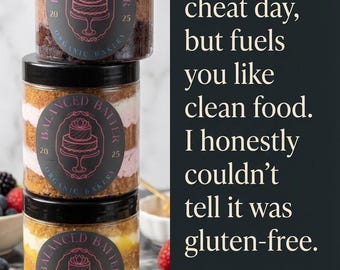 Gluten-free Sugar-free Cake in a jar 8oz or 16oz