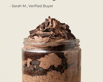 Tripple Chocolate Delight Gluten-free Sugar-free Cake in a jar 8oz or 16oz