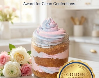Vanilla Bean Dream Gluten-free Sugar-free Cake in a jar 8oz or 16oz