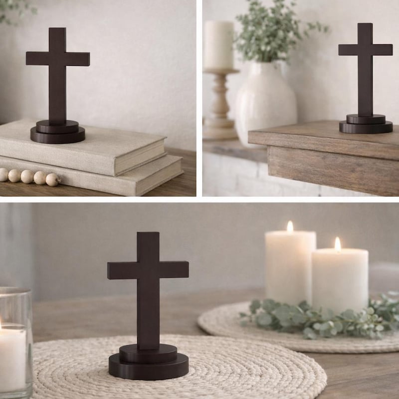 Cross Statue Decor - Etsy UK
