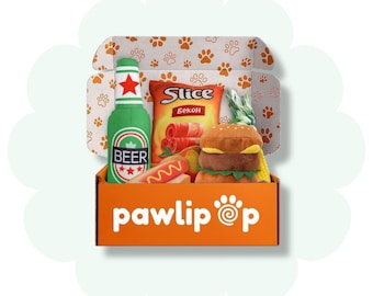 BBQ Party Dog Toy Box: 10 Toys and Essentials - Themed Gift Box