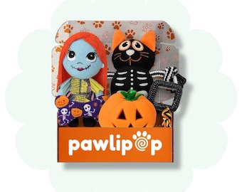 Halloween Dog Toy Box: 10 Toys and Essentials - Themed Gift Box
