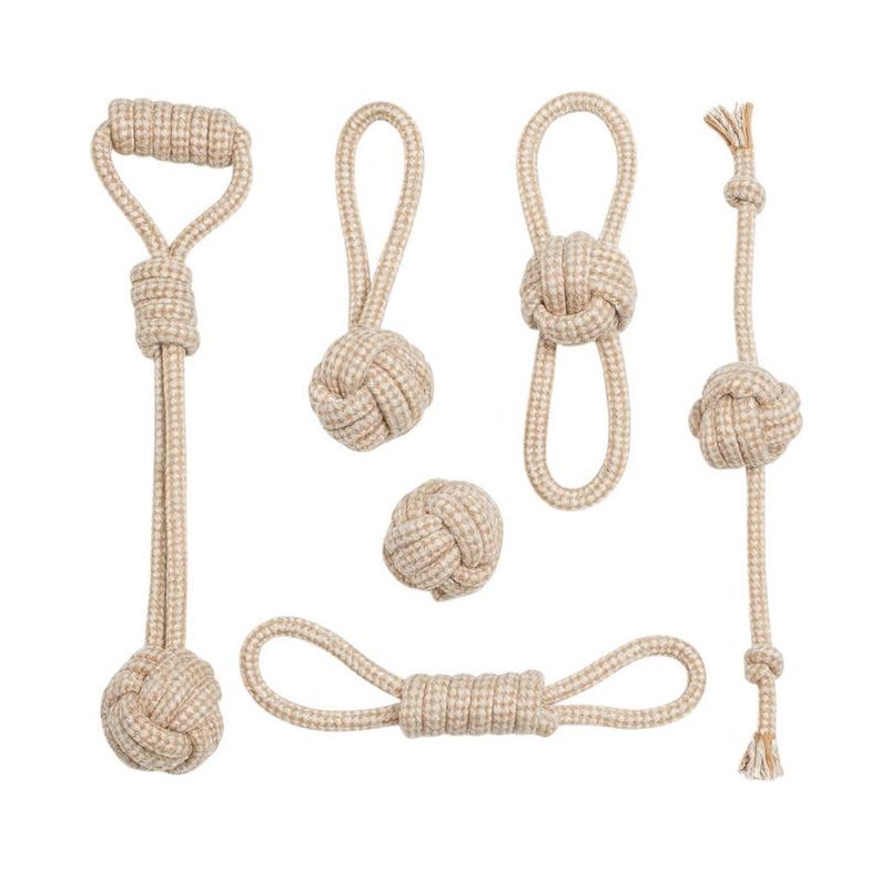 Loop Rope Toy With Bone Rope Dog Toy Set | 6 Pack - Etsy