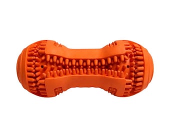 Durable Rubber Dumbbell Dog Super Chew Toy | Buy2get1free gift | Dental Teeth Cleaning, Treat Dispensing Enrichment | Pawlipop