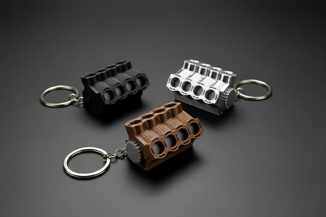 Custom Fidget Engine Keychain - Etsy