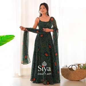 green emerald velvet dress Green Bandhani Unstitched Suit in Modal Silk – Khatri Jamnadas Bechardas