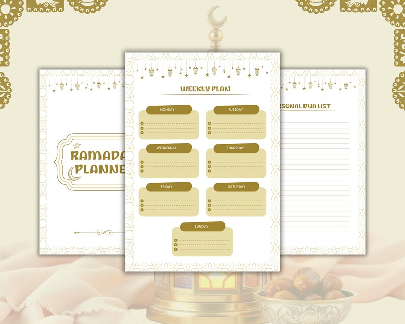 2026 Fillable Ramadan PDF, Dua Checklist, Salah Tracker, Weekly ...