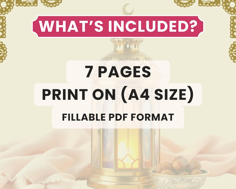 2026 Fillable Ramadan PDF, Dua Checklist, Salah Tracker, Weekly ...