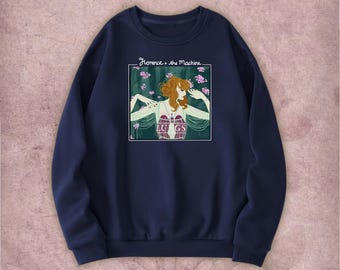 Florence and The Machine Illustration T-Shirt Sweatshirt Hoodie, Hand-Drawn Art Tee, Indie Band Graphic T-Shirt, Fan Art Music Tee
