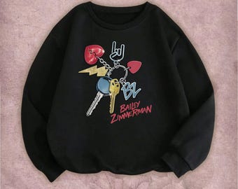Bailey Zimmerman T-Shirt Sweatshirt Hoodie – BZ Keychain Graphic Tee, Country Concert T Shirt, Bailey Zimmerman Fan Gift