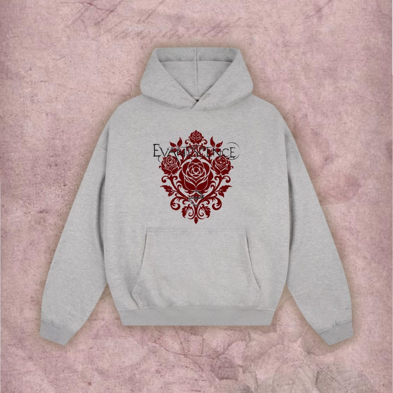 Evanescence Vintage Band T-shirt Sweatshirt Hoodie – Amy Lee Shirt, Rock Concert Merch, Gift for Fans image 3