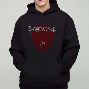 Evanescence Vintage Band T-shirt Sweatshirt Hoodie – Amy Lee Shirt, Rock Concert Merch, Gift for Fans image 6