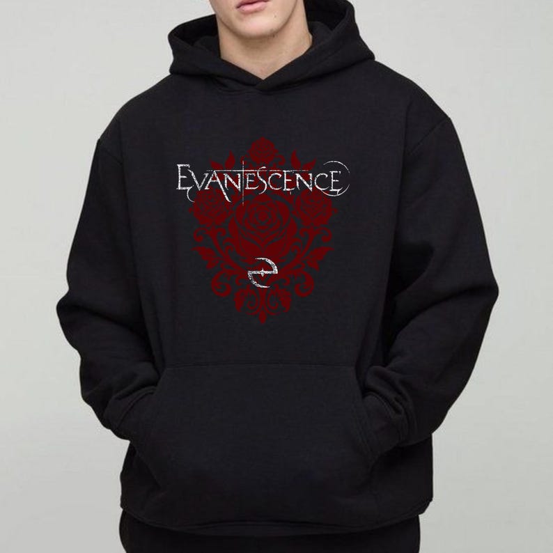 Evanescence Vintage Band T-shirt Sweatshirt Hoodie – Amy Lee Shirt, Rock Concert Merch, Gift for Fans image 6