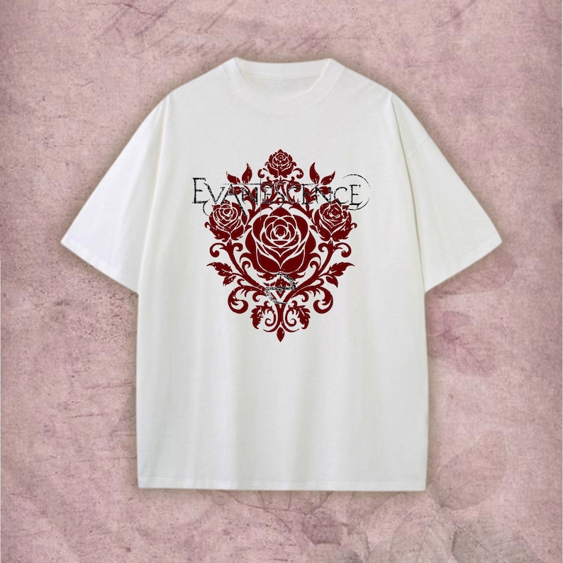 Evanescence Vintage Band T-shirt Sweatshirt Hoodie – Amy Lee Shirt, Rock Concert Merch, Gift for Fans image 2