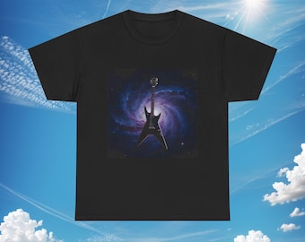 T-shirt guitare Galaxy | T-shirt guitare électrique Space Swirl