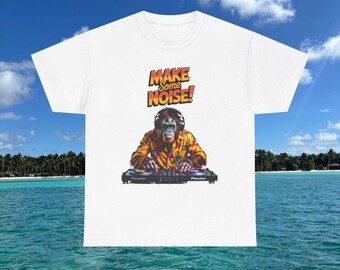 Orang-outan DJ fait du bruit | T-shirt DJ Ape pour platines vinyles