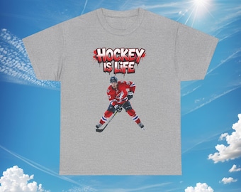 T-shirt Hockey Is Life-speler | Hockey-T-shirt