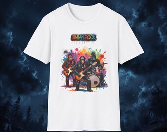 -shirt Ape Rock Band | T-shirt graphique Monkey Rockers