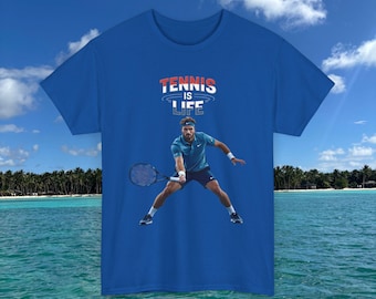 Camiseta "Tennis Is Life" / Camiseta gráfica de tenista, ropa deportiva