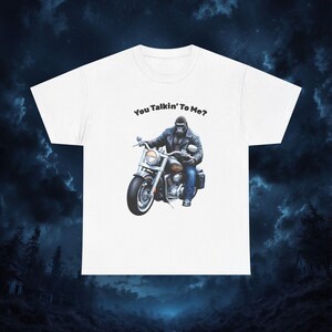 Gorilla Biker Humor T-Shirt, Unisex Cotton Tee, Funny Biker Shirt, Motorcycle Lover Gift, Funny Gorilla Shirt, Funny Monkey Shirt, Funny Ape Bild 1