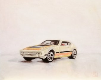 Hotwheels Volkswagen SP2 - oil painting