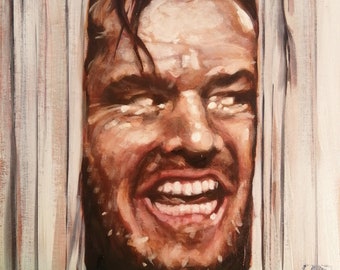 Jack Nicholson, The Shining - original oil painting