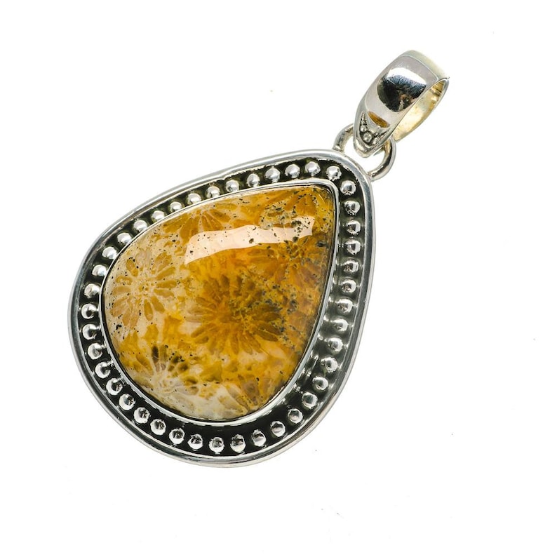 PD690960 Fossil Coral Pendant 1 12 925 Sterling Silver