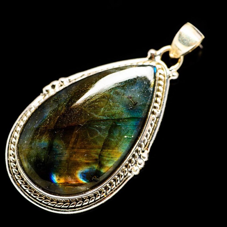 925 Sterling Silver PD689412 Labradorite Pendant 2