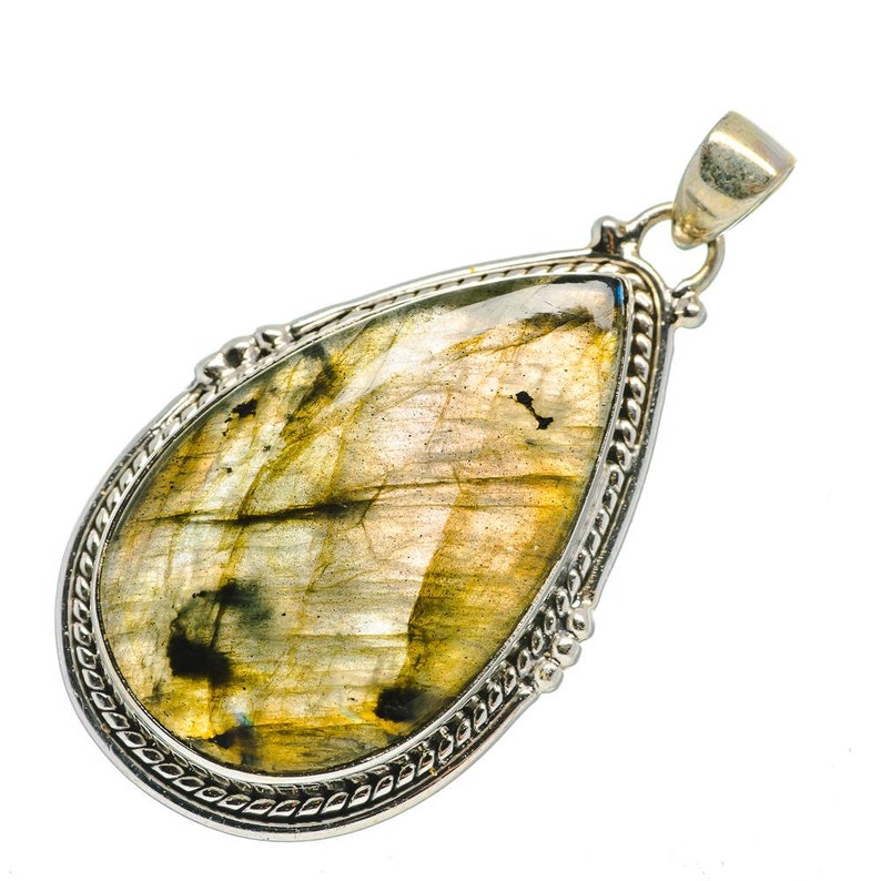 925 Sterling Silver PD689412 Labradorite Pendant 2